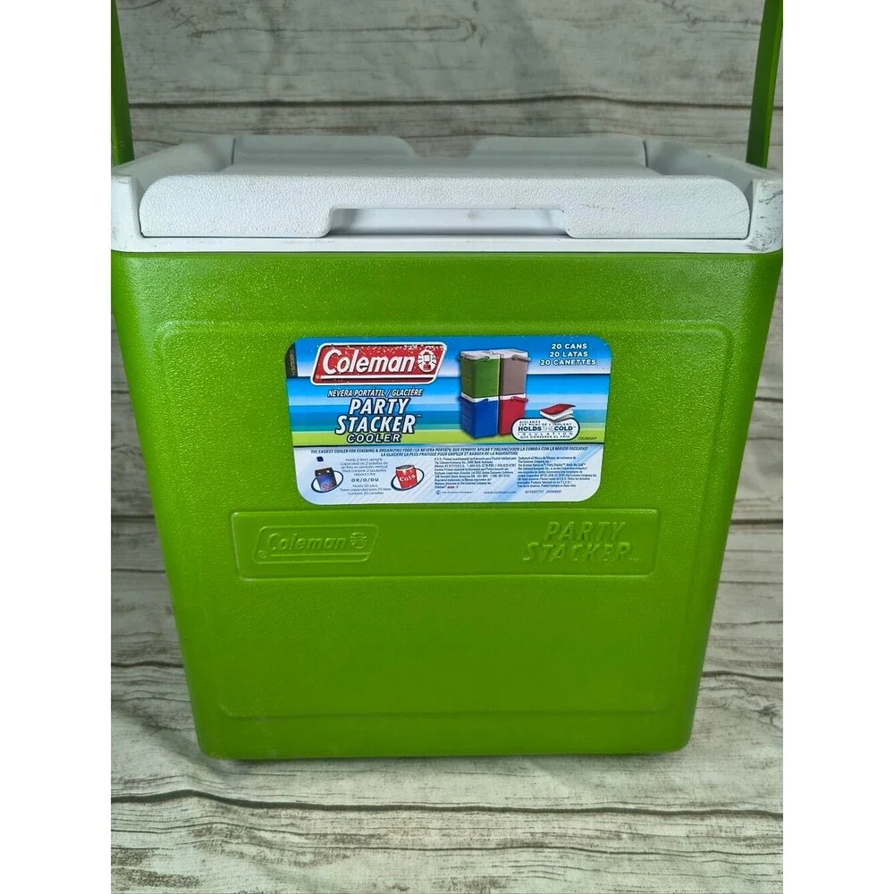 Coleman Party Stacker Lime Green 20 Cam Cooler